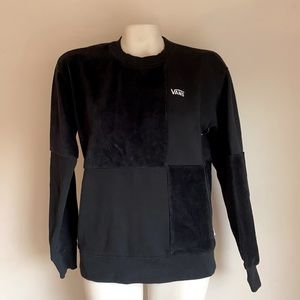 Vans black corduroy sweatshirt small